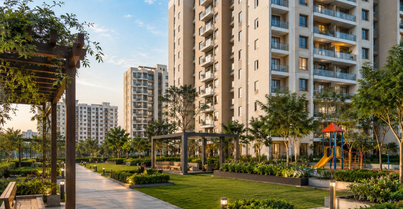 Narang Novatera township towers elevation view